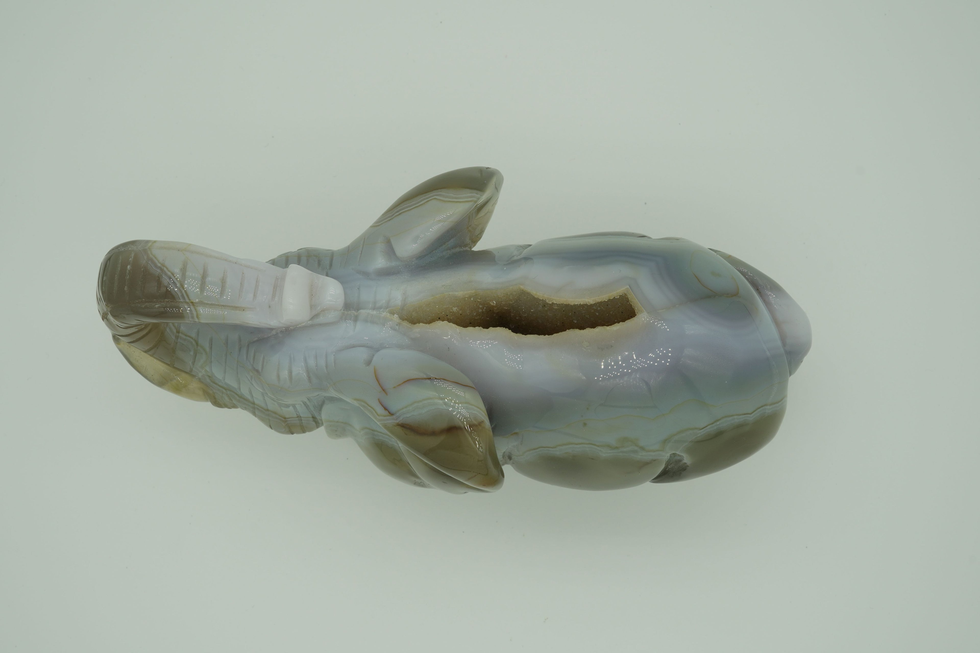 Agate Elephant carving