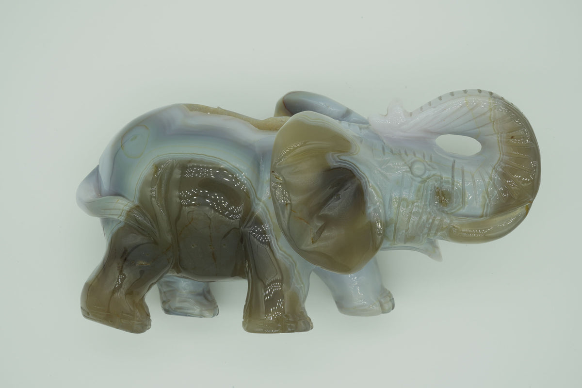 Agate Elephant carving