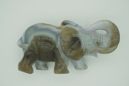 Agate Elephant carving