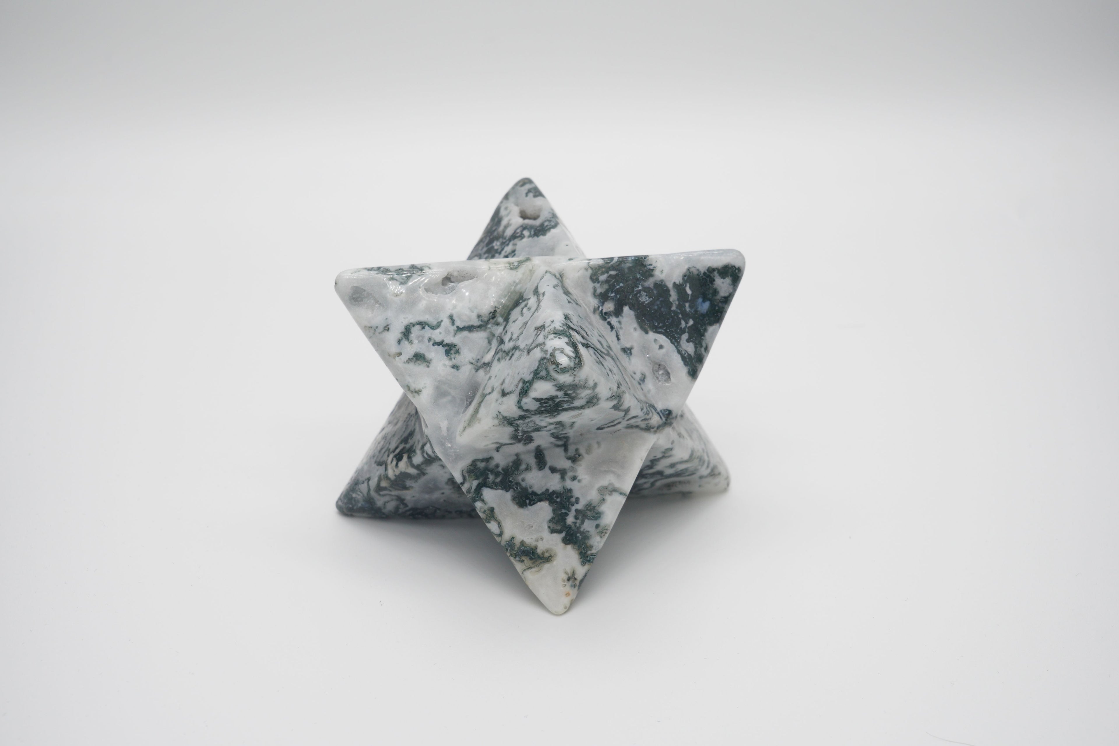 Moss Agate Merkaba