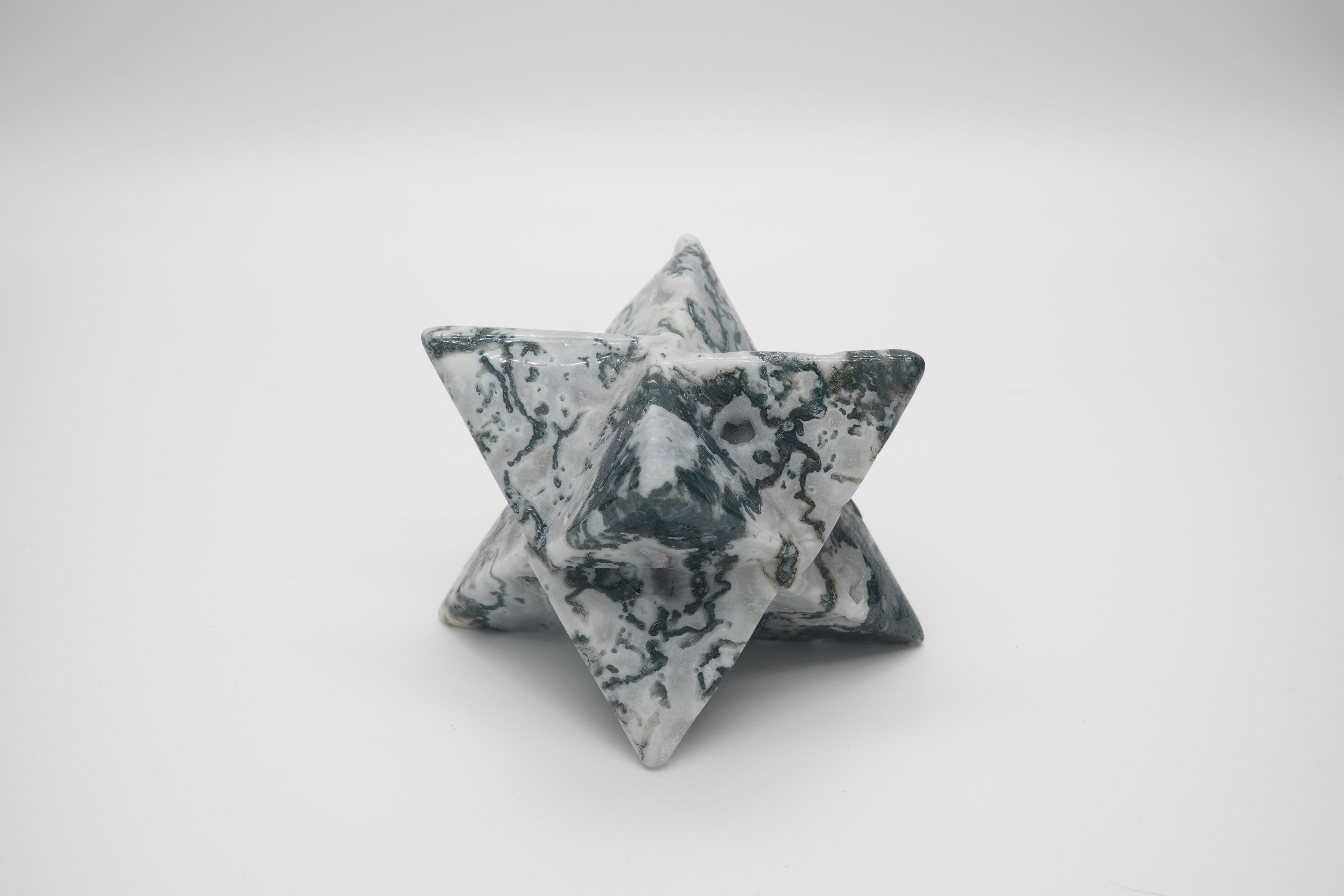 Moss Agate Merkaba