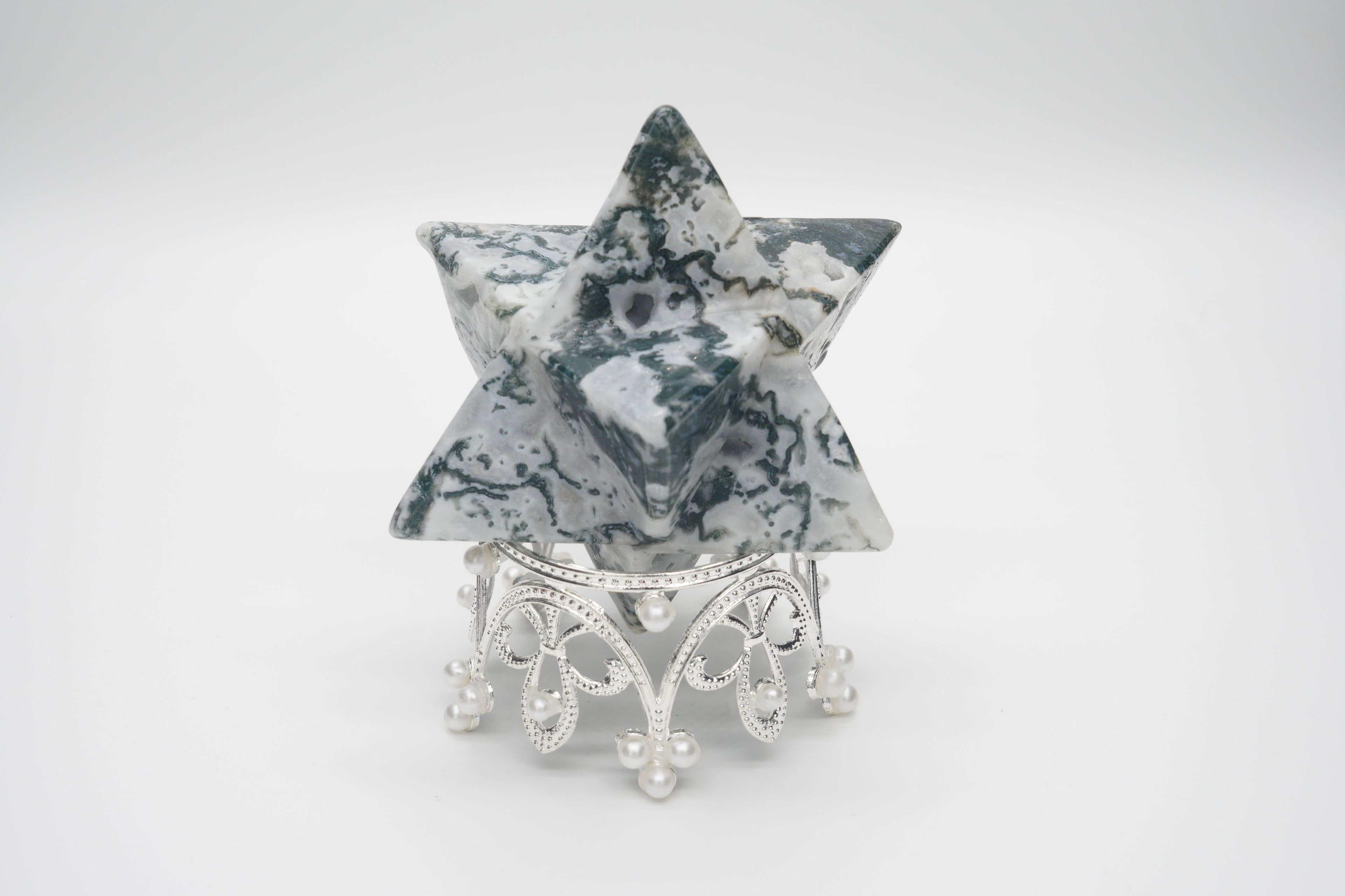 Moss Agate Merkaba