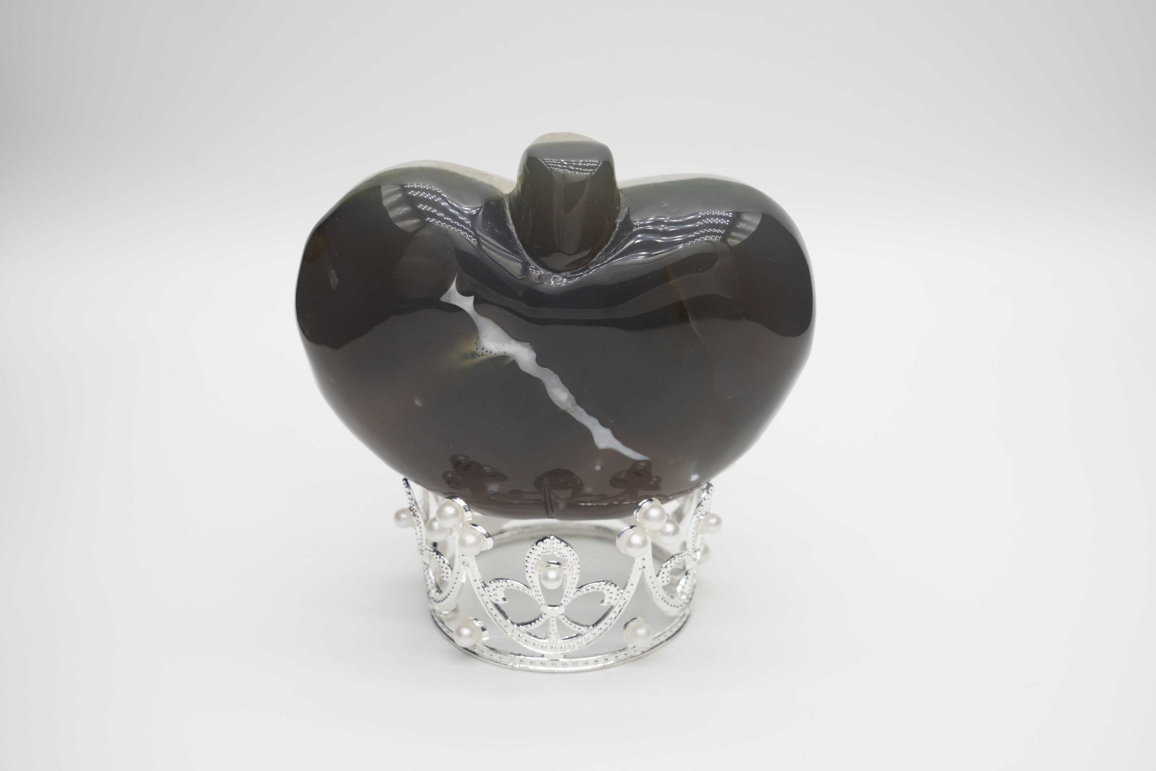 Apple Agate Amethyst Geode Carving