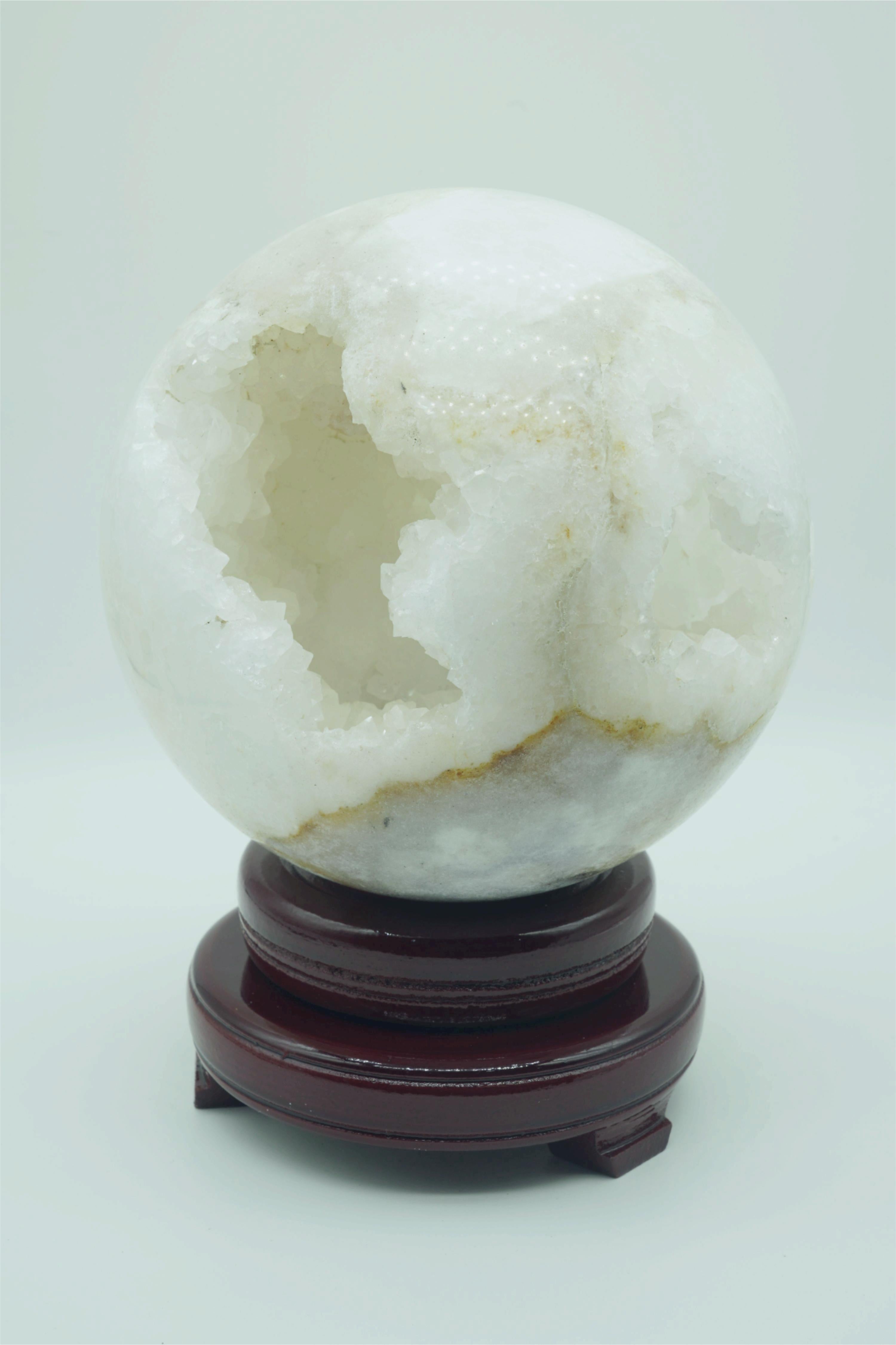 HUGE Natural Agate Geode Sphere