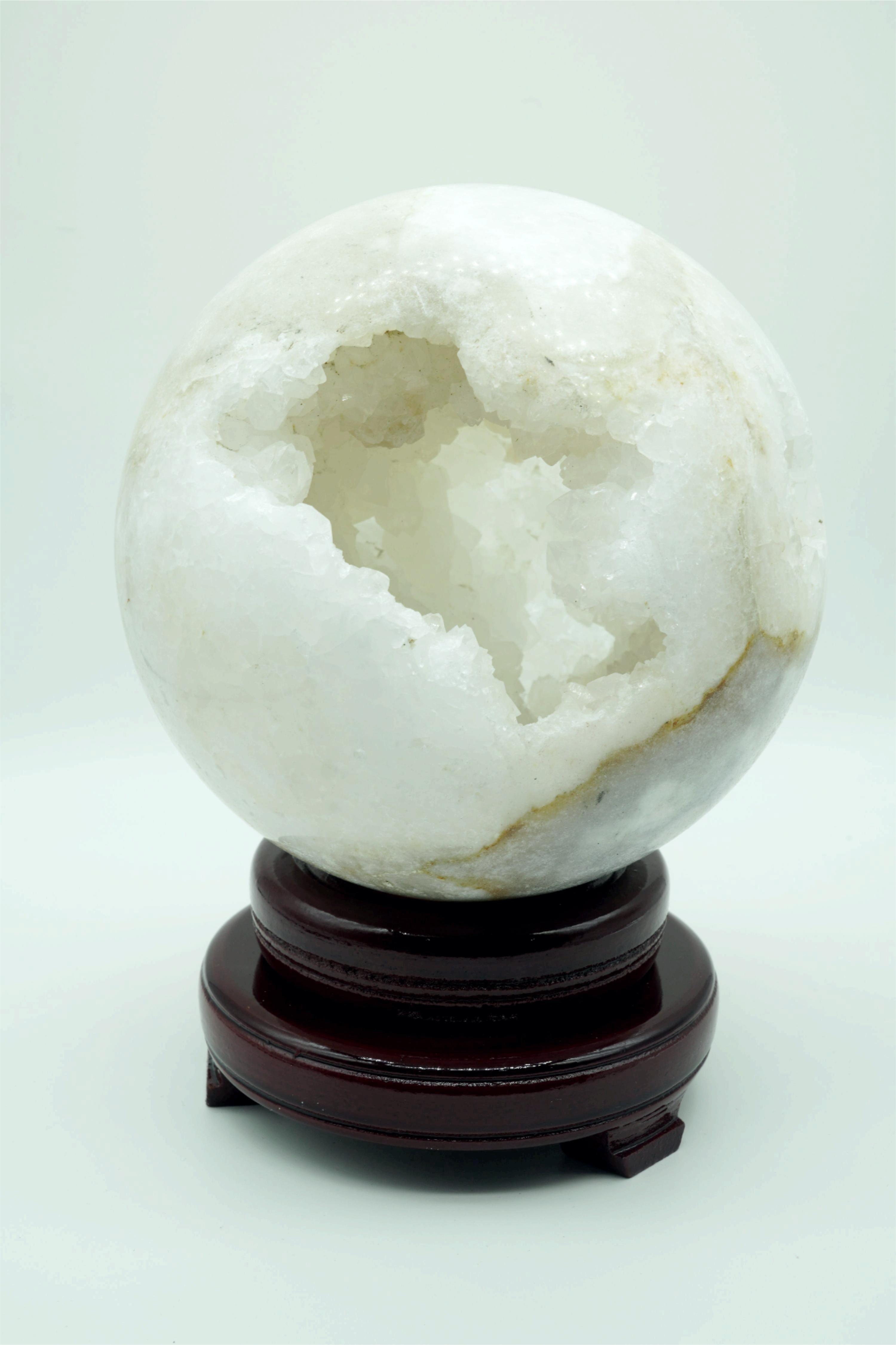 HUGE Natural Agate Geode Sphere